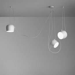 Modern Drum Design Pendant Lights For Dining Room Restaurant Coffee House White Black Home Decoration Suspension Hanging Lamps