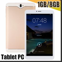 168 3G 7 Inch Phabet Phone Call Tablet Pc 1024*600 px Capactive Screen Mtk8312 Quad Core Cpu Ram 1GB Rom 8GB ROM Android 7.0 System Gps Wif