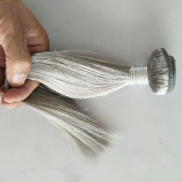 Elibess Human Hair Bundles Unprocessed virgin hair Weave 3pcs Lot Gray Color 8-30inch avaliable