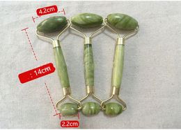 Dropshipping Natural Facial Massage Jade Roller Face Thin Massager Lose weight Beauty Care Roller Tool