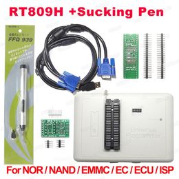 Freeshipping Universal RT809H EMMC-Nand FLASH Programmer+ Sucking Pen better than RT809F/TL866CS/TL866A /NAND Free Free Shipping