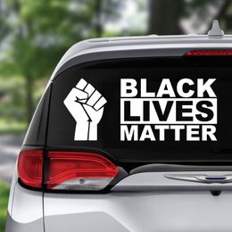 4 types Styles Anti-racism car stickers Protest slogan Bumper Sticker New fist Black Lives Matter Decal for Car Styling Vehicle Paster
