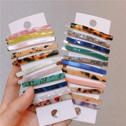 Wholesale Hair Accessories European and USA Hot Selling Luxury Designer Hairpins Acetate Material Long Side Hair Clips