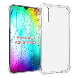 shockproof transparent TPU Protective Case cover for Samsung Galaxy A10 A20 A30 A40 A50 A50S A30S A60 A70 A90 5G M10 M20 M30 A20E A70E A10E