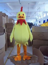 2019 Discount factory hot Big Proud yellow chicken Fancy Dress Cartoon Adult Animal Mascot Costume free shipping.