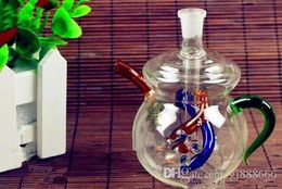 A Small Teapot Hookah ,Wholesale Bongs Oil Burner Pipes Water Pipes Glass Pipe Oil Rigs Smoking Free Shipping