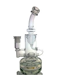 facebook hot 2020 Klein glass bongs water Torus bong recycler oil rigs glass water pipes bongs joint size 14.4mm cheap price free shipping