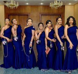 royal blue and gold wedding bridesmaid dresses