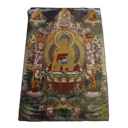 Wholesale new style Thangka painting Maitreya Buddha portrait Guanyin Shakyamuni Buddha statue Pusa entrance living room painting