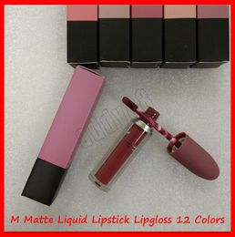 M Lip Gloss Makeup Matte Liquid Lipstick Lipgloss Selena Christmas Bullet Lip Gloss 12 Colors Free shipping