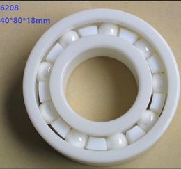 1pcs/lot 6208 ZrO2 full Ceramic bearing 40x80x18mm Zirconia Ceramic deep groove ball bearings 40*80*18mm