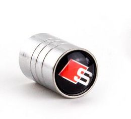 Car Styling Tire Valves Caps Stickers for A3 A4 A5 A7 Q3 Q5 AUDI A1 Q7 Accessories Car styling