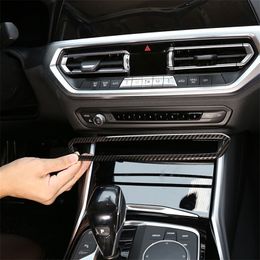 Car Styling Centre Console Volume Frame Decoration Cover Trim Sticker For BMW 3 Series G20 G28 2020 Interior Accessories2788