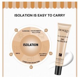 BIOAQUA Face Makeup Base 30g true Isolation day protection Cream Whitening Brighten Face BB Cream foundation 3 pcs free shipping epacket