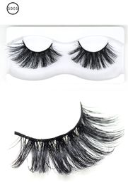 Super long 25mm mink lashes handmade reusable thick natural long false eyelashes extensions vivid & curly DHL Free