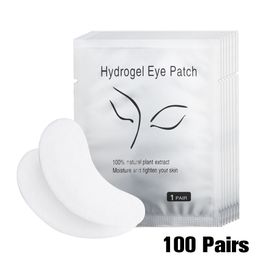 Eye Gel Patches 100pairs/pack Hydrating Eye Care Pad Paper Patches Under Eye Pads Lash Under For Makeup