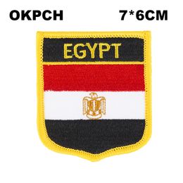 Egypt Flag Embroidery Iron on Patch Embroidery Patches Badges for Clothing PT0009-S