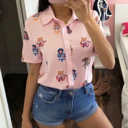 Gagarich Sailor Moon Pink Short Sleeve Shirts Harajuku T Shirt Women Clothes 2020 Cosplay Top Cute Kawaii Butterfly T Shirt CX200620