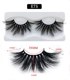 Thick Mink 3D hair lashes super long 25mm false eyelashes handmade reusable eyelash extensions DHL Free makeup accessories