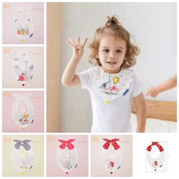 Baby Bibs Cartoon Birds Pineapple Kids Cotton Bib Child Adjustable Waterproof Baby Boys Girls Feeding Tools Kids Tie Baby Scarf Bibs ZZA354