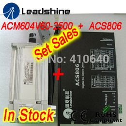 Set sales Leadshine ACM604V60 400W Brushless AC Servo Motor and ACS806 Servo Drive and encoder cable and power cable