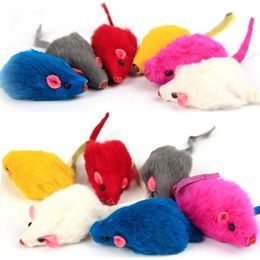 Multi Colour simulation Mouse Plush cat toy creative pet toy simulation plush long tail mouse T9I00335