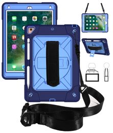 Tri Layer 360 Degree Rotation Kickstand With Strip Shock Proof CASE COVER FOR IPAD 10.2 PRO 9.7 AIR 1 2 60pcs/lot