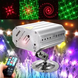 Voice Control Music Rhythm Flash Light LED Laser Projector Stage DJ Disco Light Club Dancing Party LightS Stage Effect Lighting