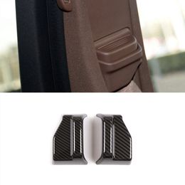 Car Carbon Fibre Colour Seat Safety Belt Cover Decoration Sticker For Mercedes Benz E W212 W213 S 2014-18 Class Accessories