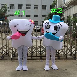 Professional custom tooth Mascot Costume cartoon toothbrush character Clothes Halloween festival Party Fancy Dress