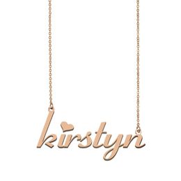 kirstyn Name Necklace , Custom Name Necklace for Women Girls Best Friends Birthday Wedding Christmas Mother Days Gift