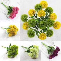 Decorative Flowers Single Stem Dandelion Artificial Flowers Dandelion Plastic Flower Party Wedding Table Centrepieces DHL WX9-1687