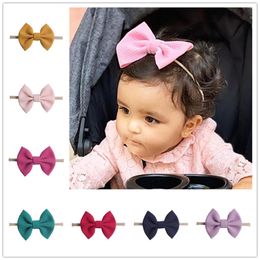 4Inch Baby Girls Bows Headbands Bowknot Hair Wraps Butterfly Knot Colourful Hairbows Hoops for Infant Toddlers Headress Party Favours E22508