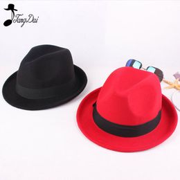 2018 New Spring Summer Unisex Structured Linen Fedora Hat Vintage Hats For Men Women Jazz Felt Hats Parent-Child Cap Panama Caps D19011102