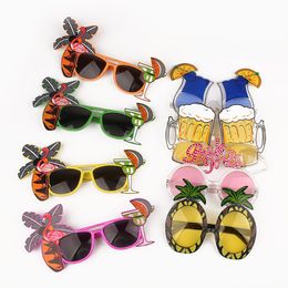 Pool party Hawaii Beach Flamingo Pineapple Sunglasses Goggles Bachelorette Hen Night Stag Party Favors Carnival Party Decoration