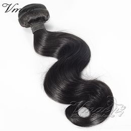 Unprocessed Brazilian Body Wave Virgin Human Hair Weave Bundles 3Pcs Lot Natural Black VMAE Virgin Hair Extensions