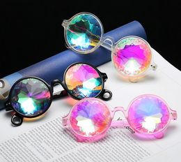 Kaleidoscope psychedelic sunglasses Mosaic glasses night show costumes with party party dress up as cool sunglasses