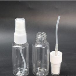 Plastic Spray Bottles,1 oz (30ml) Empty Fine Mist Sprayers,Travel Perfume Atomizer for Cleaning Solutions(Spray Bottles, White+Clear)