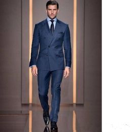 New Classic Design Double-Breasted Groom Tuxedos Groomsmen Best Man Suit Mens Wedding Suits Bridegroom Business Suits (Jacket+Pants+Tie) 106