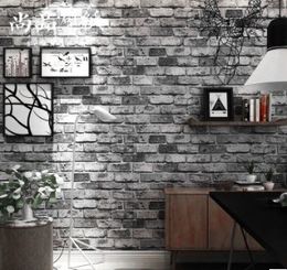 Vintage 3d Del Mattone Di Pietra Carta Da Parati Vinilica Creativo Pvc A Prova Di Umidità Antica Sfondi Ristorante Living Room Della Carta Della