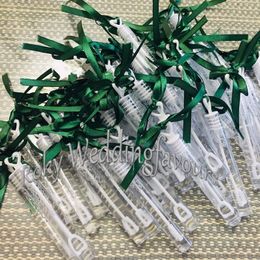 baby shower bubbles NZ - 50PCS Heart Bubble Tube Favors for Wedding Party Baby Shower Fillable Bubble Soap Water Tube Party Decors Supplies