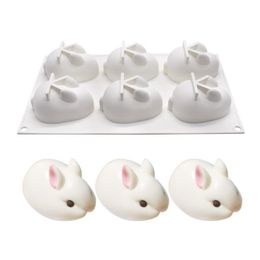 DIY cake making mold mousse jelly baking silicone mould rabbit shape cute hand making soap S M L kitchen tools