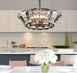 led e14 Postmodern Nordic Iron Crystal LED Lamp LED Light.Pendant Lights.Pendant Lamp.Pendant light For Dinning Room Foyer MYY