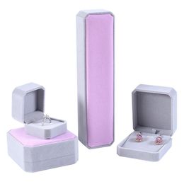 Protable Jewellery Storage Box Set Earrings Ring Necklace Pendant Collection Organiser Square Jewellery Gift Boxes Cases