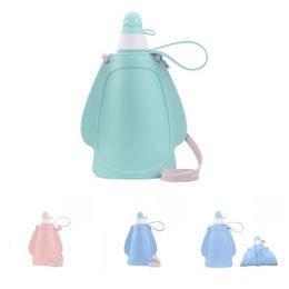 Popular Style Collapsible Water Bottle Silicone Foldable Water Bag Anti Fall Office And Camping Reuse Safety Durability 18 8hfH1