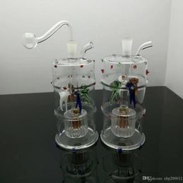 Four claw fish Colour Philtre glass hookah Wholesale Glass bongs Oil Burner Glass Water Pipe Oil Rigs Smoking Free