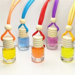 Transparent 5ml car pendant perfume Cylinder bottle glass aroma perfume empty bottles Home Fragrances