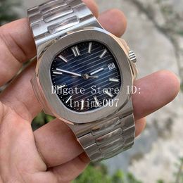 Best Quality Blue Dial 9015 324C Movement Sapphire Wristwatches 40mm Nautilus 5711 Mechanical Transparent Automatic Mens Watch Watches
