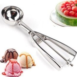 LX7439 Premium Stainless Steel Ice Cream Scoop - Easy to Use, Manual, and Durable with Perfect Scoops Every Time.