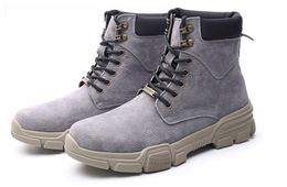 Wholesale 2020 Spring and autumn winter new outdoor fashion men's sports shoes travel wild men's boots trend leather boots